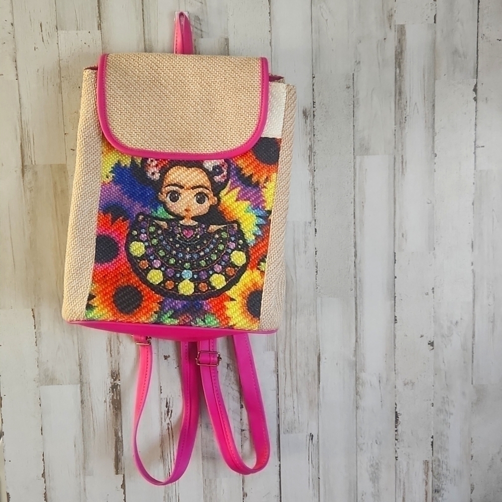 Frida kahlo backpack purse